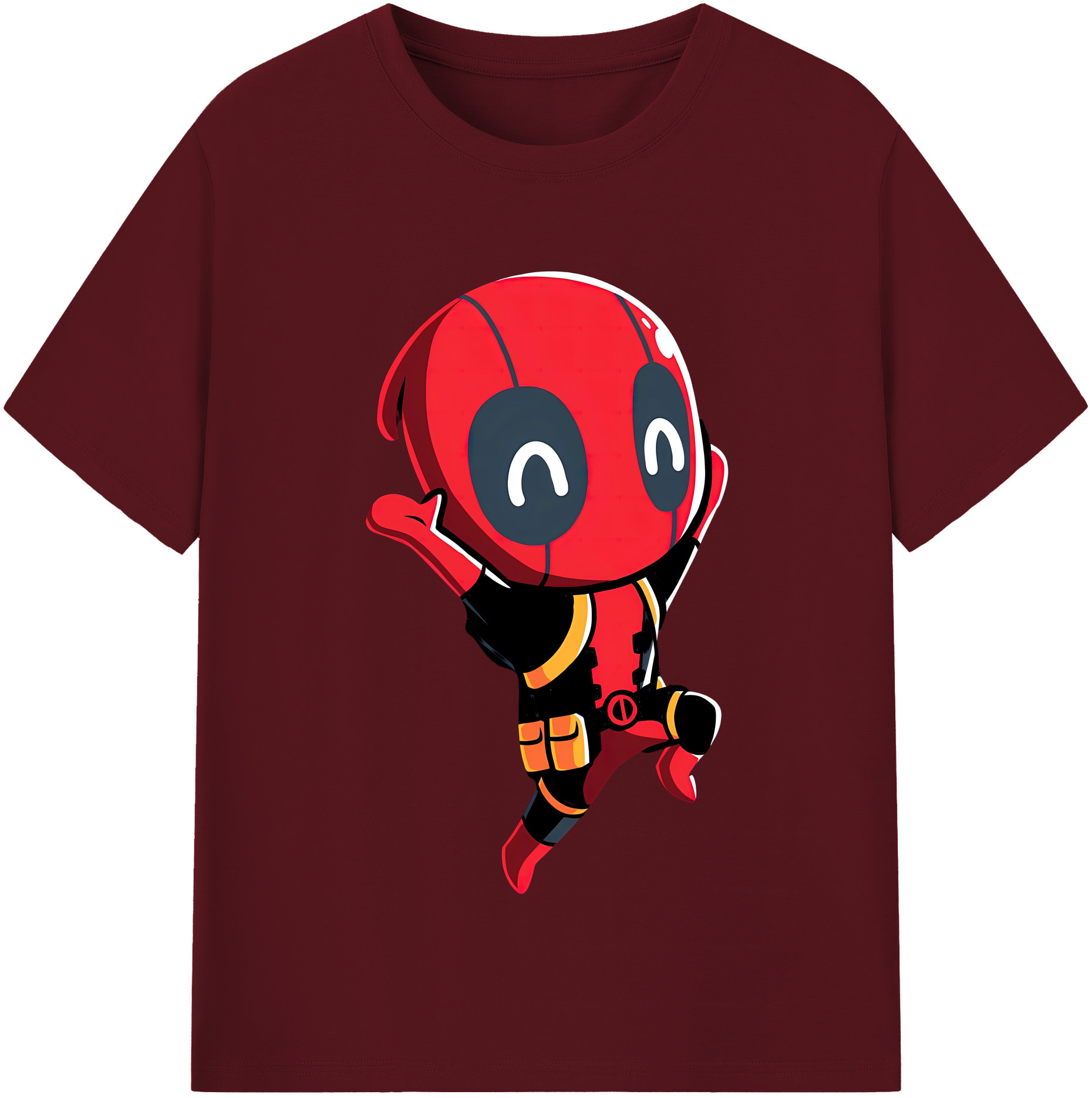 （画像用） Deadpool デッドプール 綿100％半袖Tシャツ（フロントプリント）